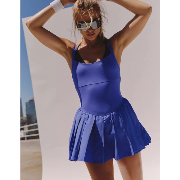 FP Movement by Free People Dresses & Skirts - NWT Free People FP Movement Swing Of Things Skortsie Dress Neon Purple Shorts